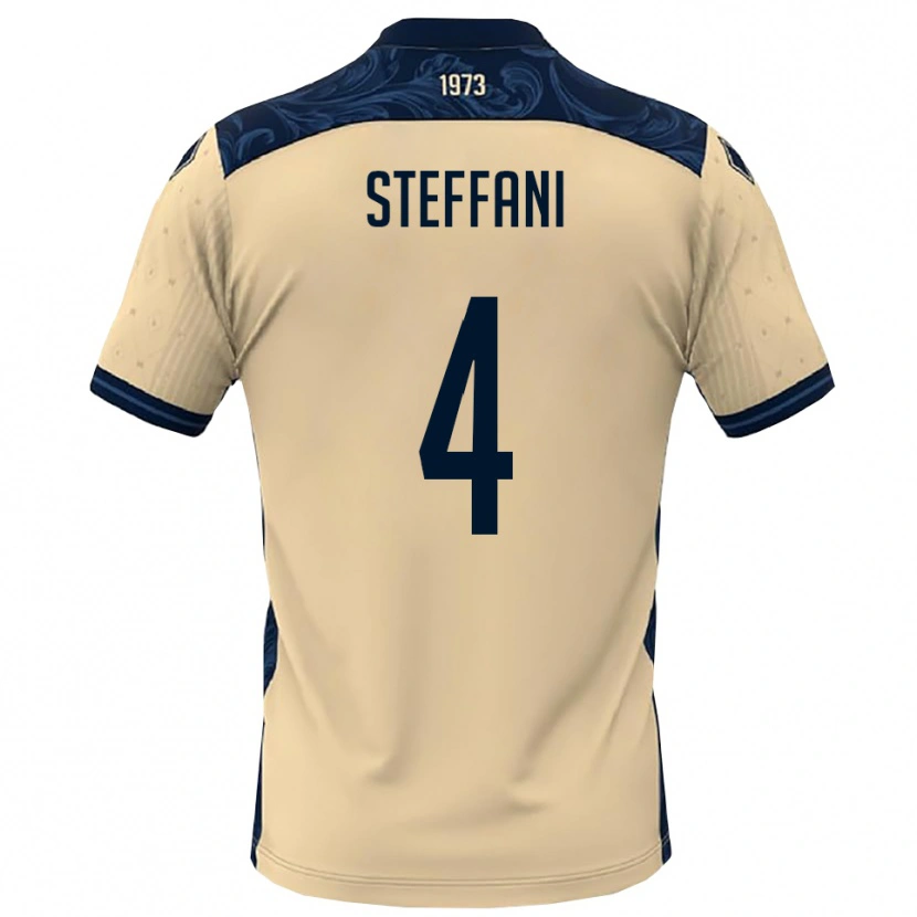 Danxen Men Riccardo Steffani #4 White Navy Away Jersey 2025/26 T-Shirt