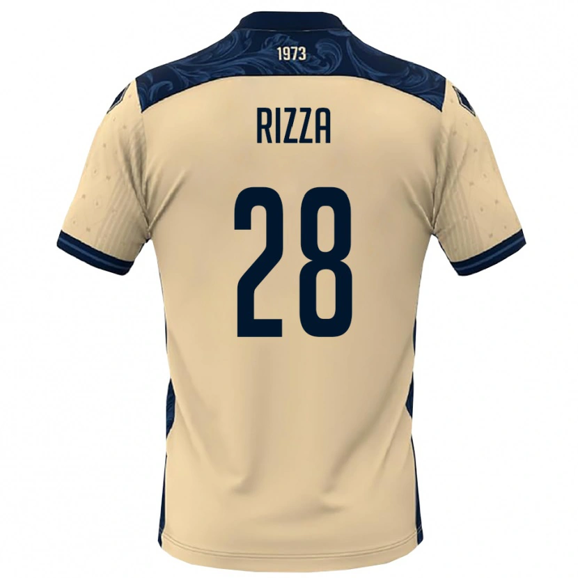 Danxen Men Alessio Rizza #28 White Navy Away Jersey 2025/26 T-Shirt
