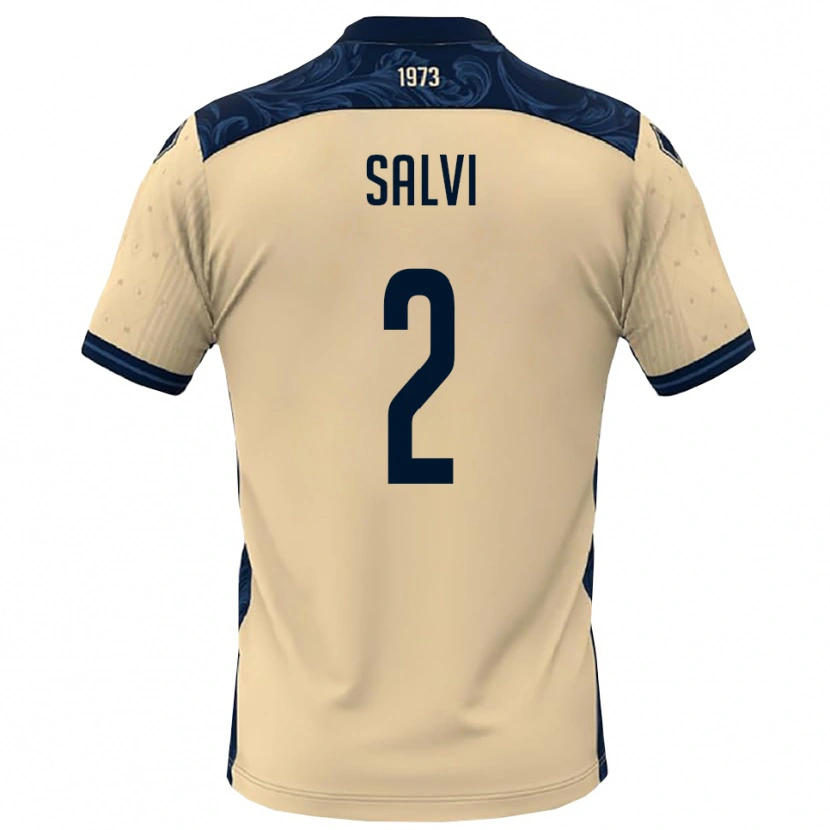 Danxen Men Alessandro Salvi #2 White Navy Away Jersey 2025/26 T-Shirt