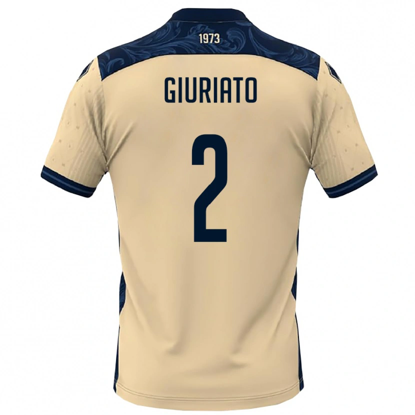 Danxen Men Filippo Giuriato #2 White Navy Away Jersey 2025/26 T-Shirt