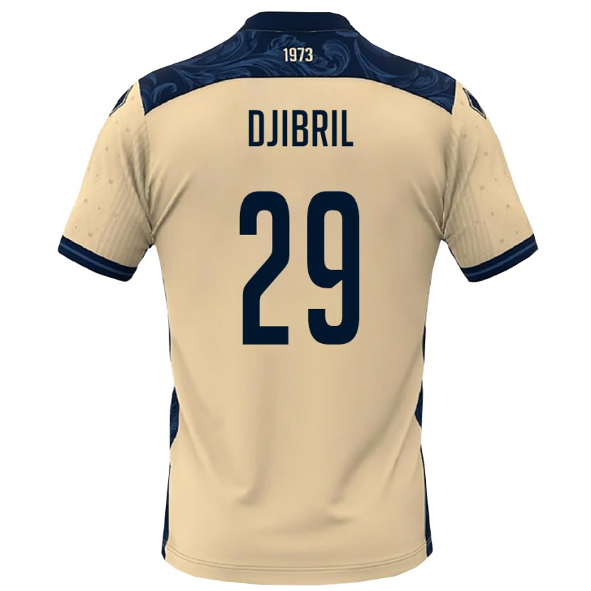 Danxen Men Akim Djibril #29 White Navy Away Jersey 2025/26 T-Shirt