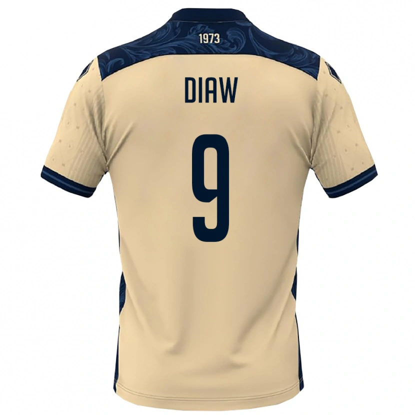Danxen Men Davide Diaw #9 White Navy Away Jersey 2025/26 T-Shirt