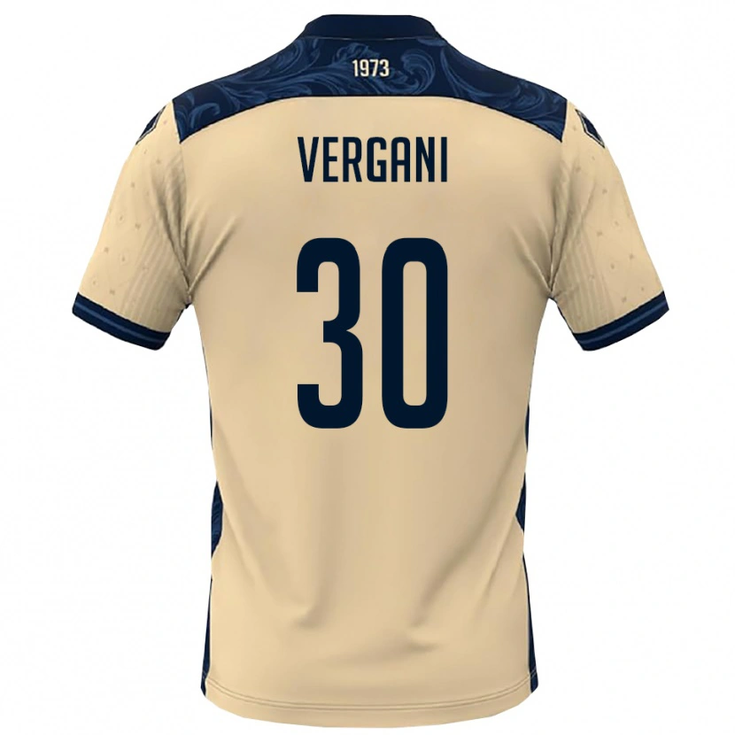 Danxen Men Mattia Vergani #30 White Navy Away Jersey 2025/26 T-Shirt