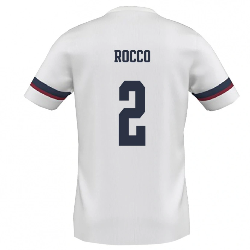 Danxen Men Antonio Rocco #2 White Red Away Jersey 2025/26 T-Shirt