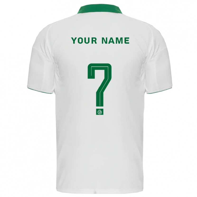 Danxen Men Your Name #0 White Green Away Jersey 2025/26 T-Shirt