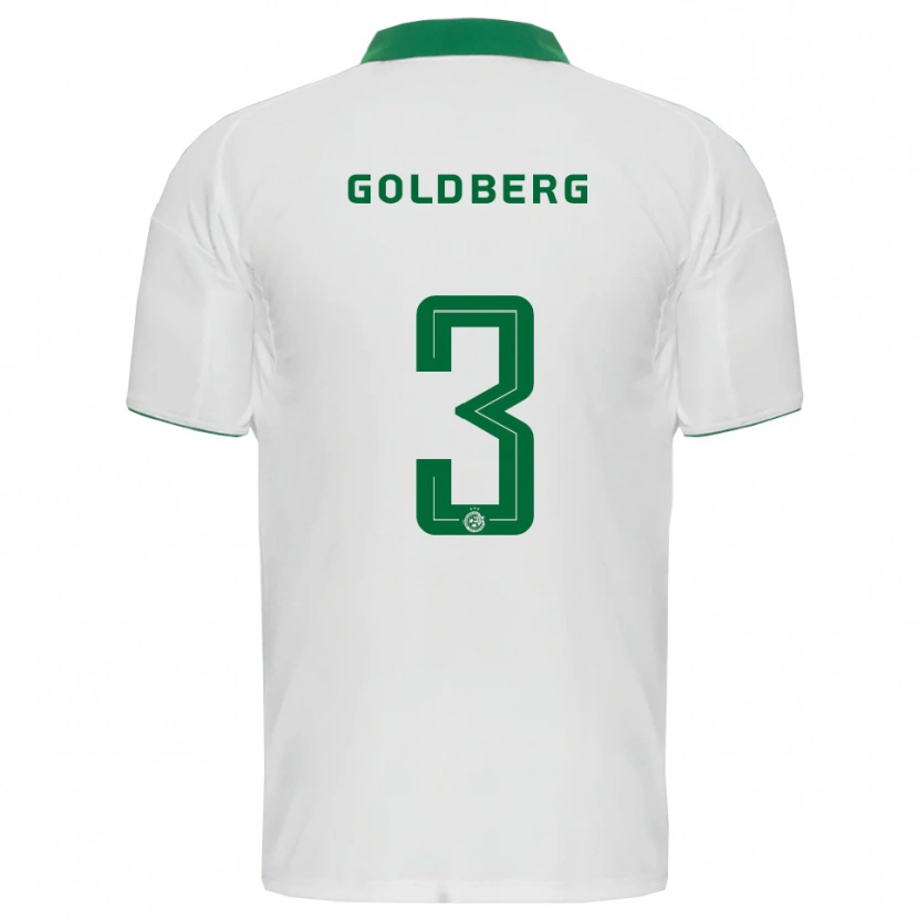 Danxen Men Shon Goldberg #3 White Green Away Jersey 2025/26 T-Shirt