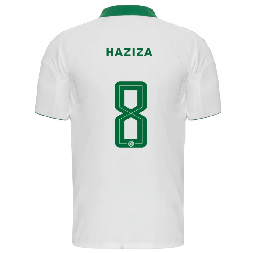 Danxen Men Dolev Haziza #8 White Green Away Jersey 2025/26 T-Shirt
