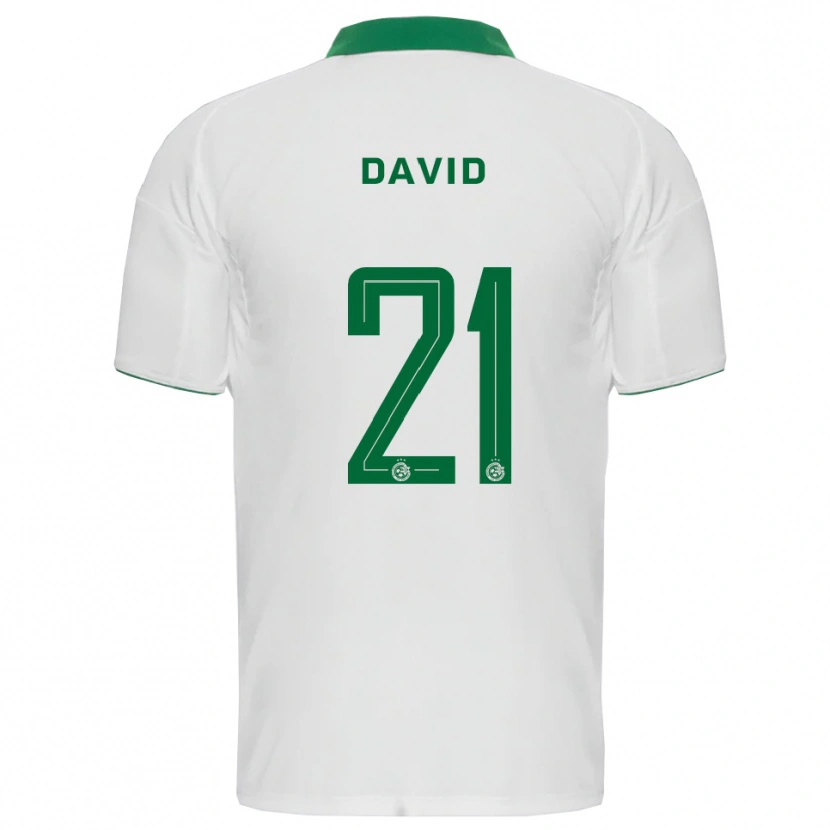 Danxen Men Dean David #21 White Green Away Jersey 2025/26 T-Shirt