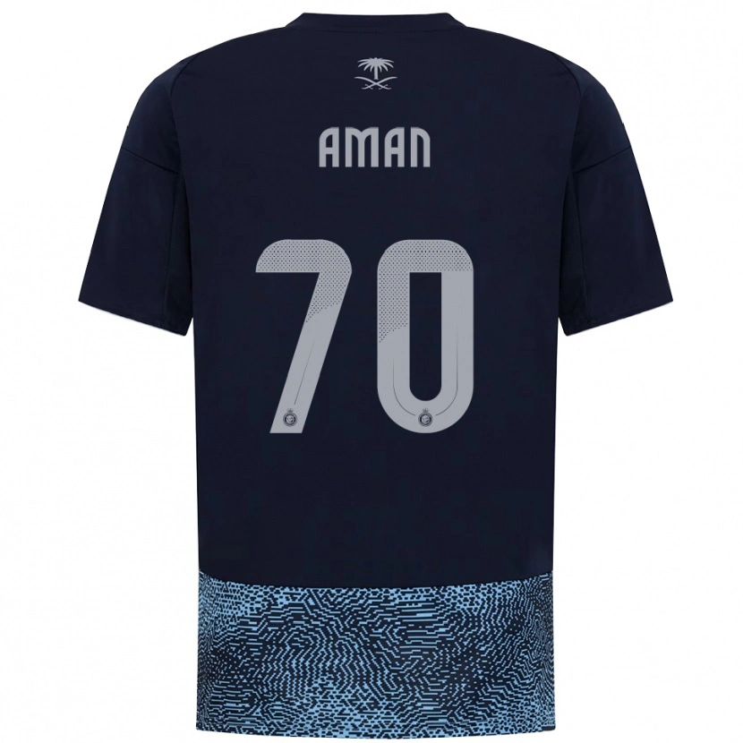 Danxen Men Awad Aman #70 Navy Sky Blue Away Jersey 2025/26 T-Shirt