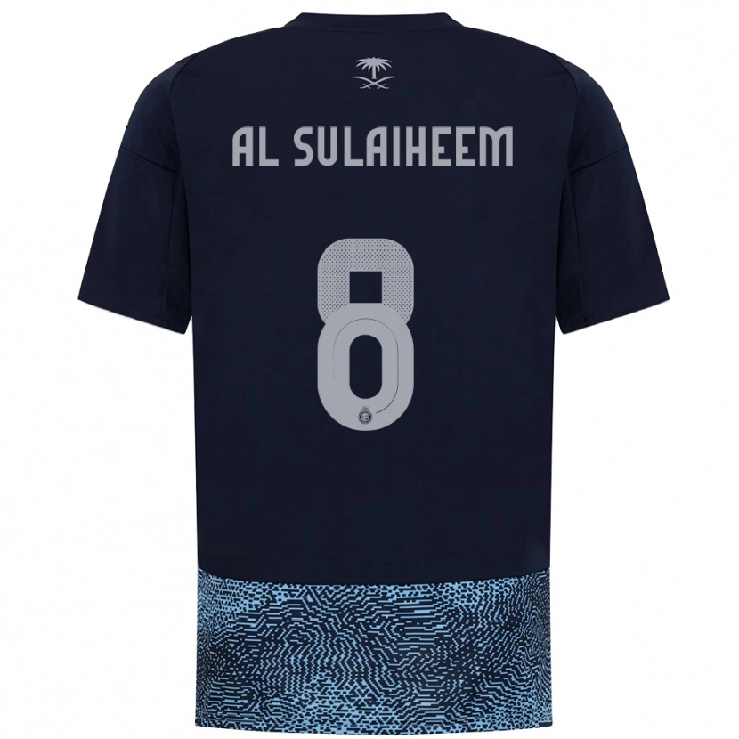 Danxen Men Abdulmajeed Al-Sulayhim #8 Navy Sky Blue Away Jersey 2025/26 T-Shirt