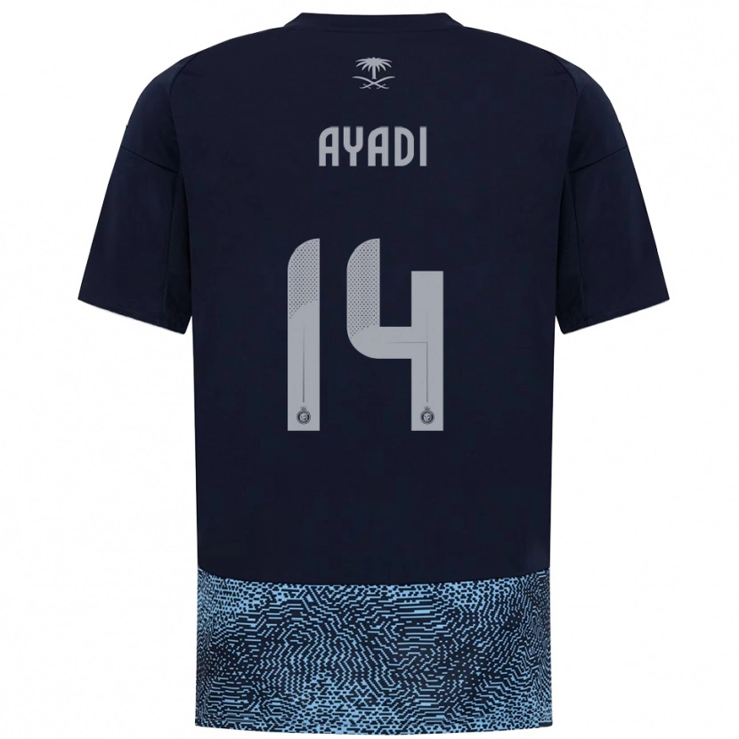 Danxen Men Ghada Ayadi #14 Navy Sky Blue Away Jersey 2025/26 T-Shirt