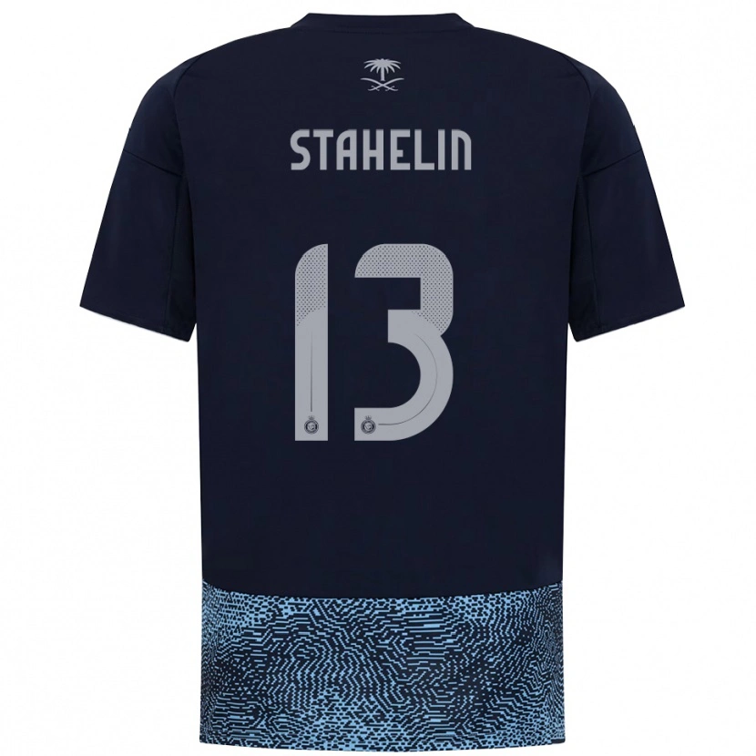 Danxen Men Izabela Stahelin #13 Navy Sky Blue Away Jersey 2025/26 T-Shirt