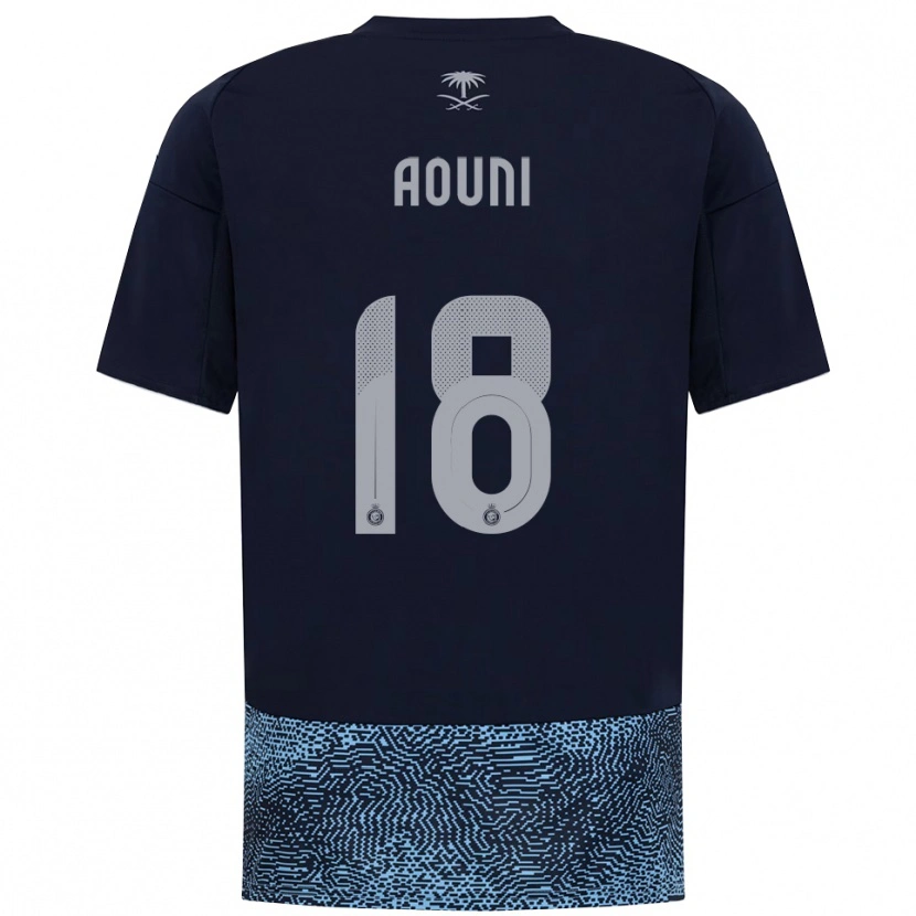 Danxen Men Samia Aouni #18 Navy Sky Blue Away Jersey 2025/26 T-Shirt