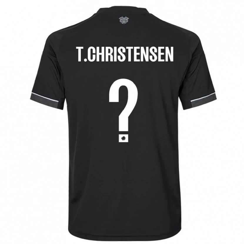 Danxen Men Tristan Christensen #0 Black White Away Jersey 2025/26 T-Shirt