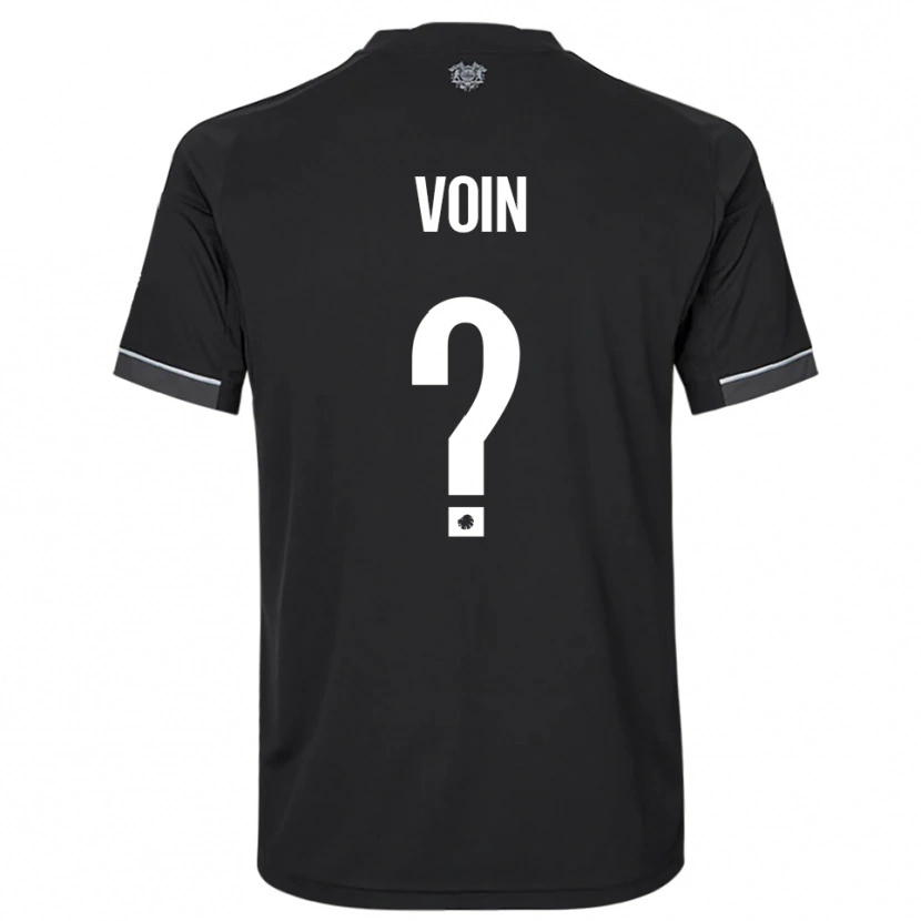 Danxen Men Simon Voin #0 Black White Away Jersey 2025/26 T-Shirt