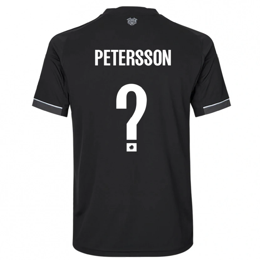 Danxen Men Oliver Petersson #0 Black White Away Jersey 2025/26 T-Shirt