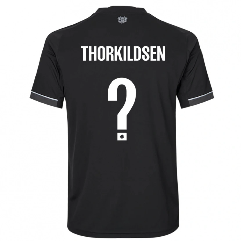 Danxen Men Elias Thorkildsen #0 Black White Away Jersey 2025/26 T-Shirt