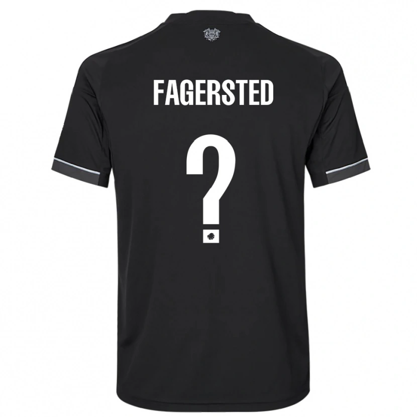 Danxen Men Johan Fagersted #0 Black White Away Jersey 2025/26 T-Shirt