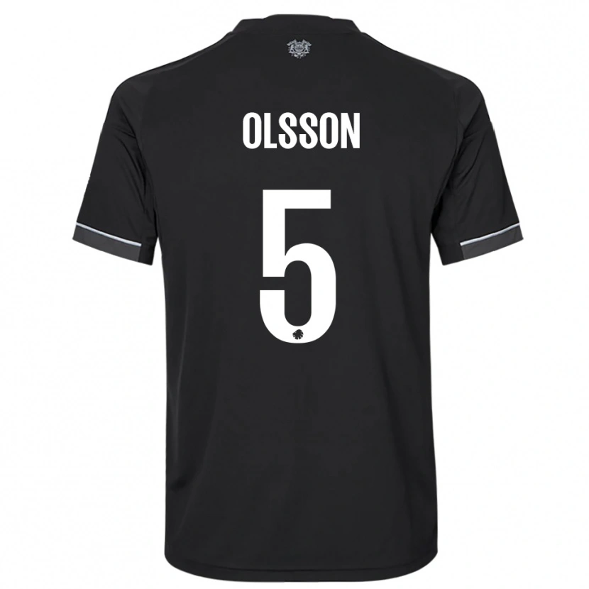 Danxen Men Cornelius Olsson #5 Black White Away Jersey 2025/26 T-Shirt