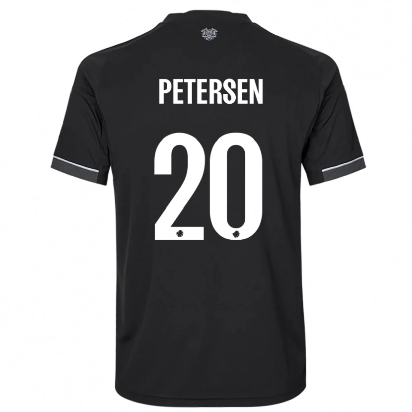 Danxen Men Frederik Petersen #20 Black White Away Jersey 2025/26 T-Shirt