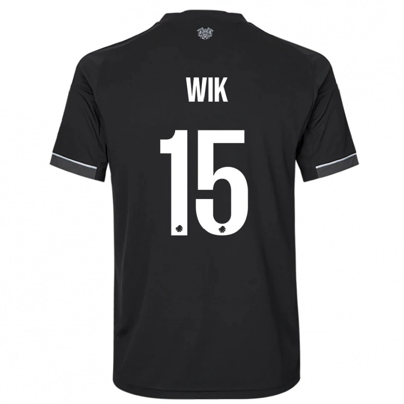 Danxen Men Viktoria Wik #15 Black White Away Jersey 2025/26 T-Shirt