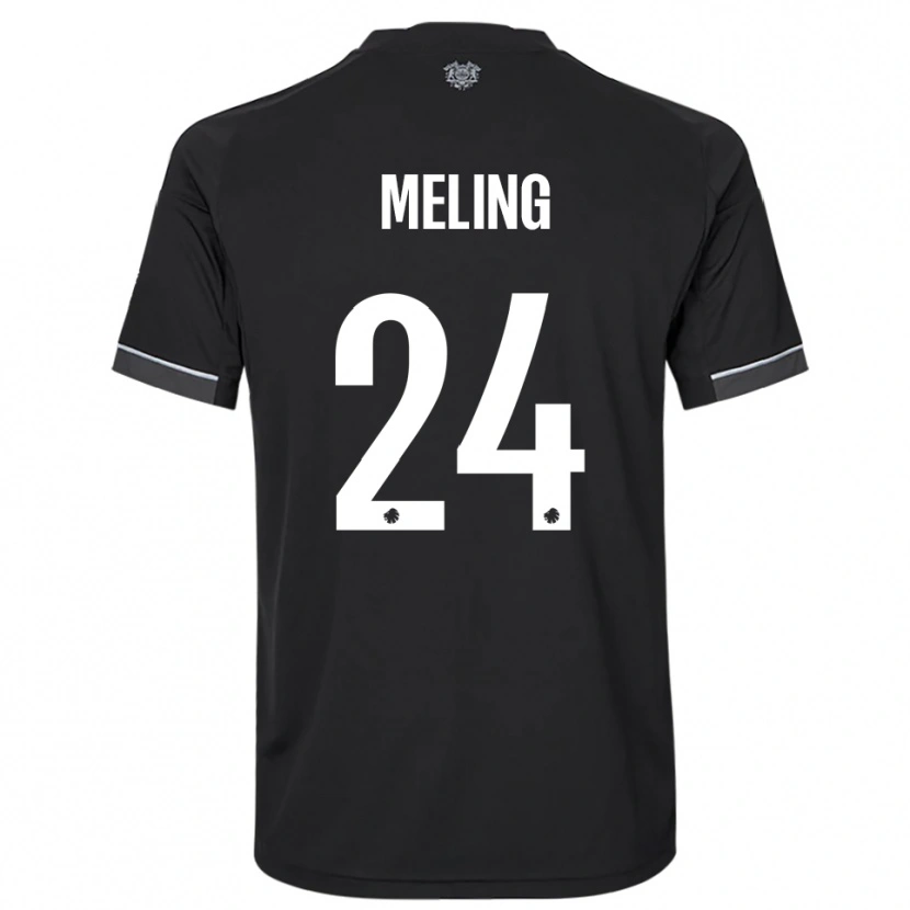 Danxen Men Birger Meling #24 Black White Away Jersey 2025/26 T-Shirt
