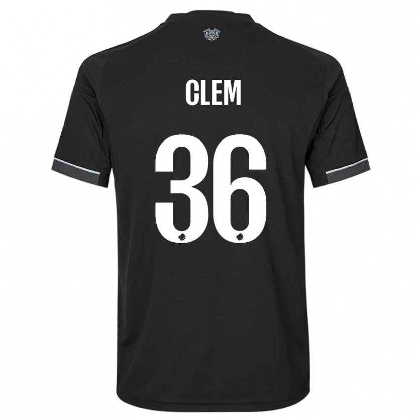 Danxen Men William Clem #36 Black White Away Jersey 2025/26 T-Shirt