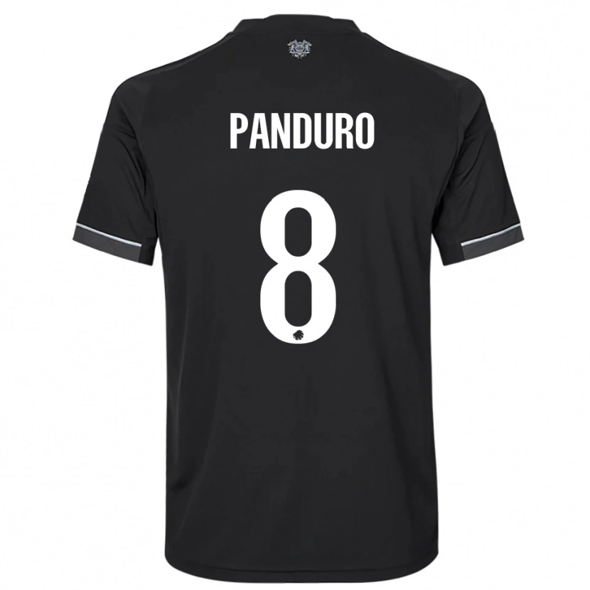 Danxen Men Tristan Panduro #8 Black White Away Jersey 2025/26 T-Shirt
