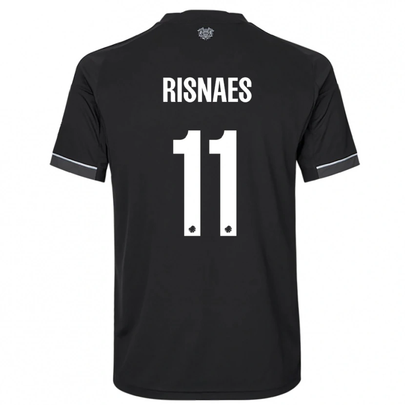 Danxen Men Roberto Risnaes #11 Black White Away Jersey 2025/26 T-Shirt