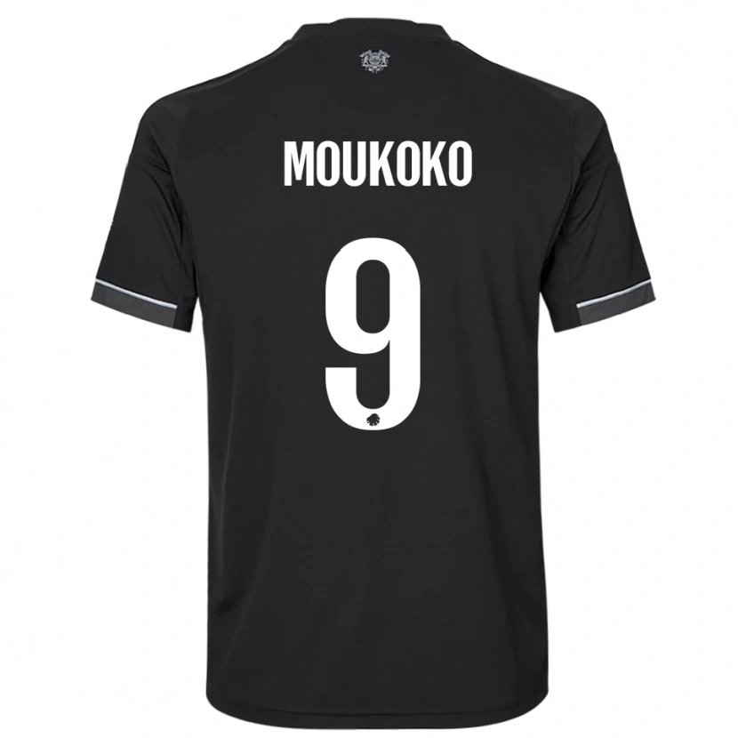 Danxen Men Youssoufa Moukoko #9 Black White Away Jersey 2025/26 T-Shirt