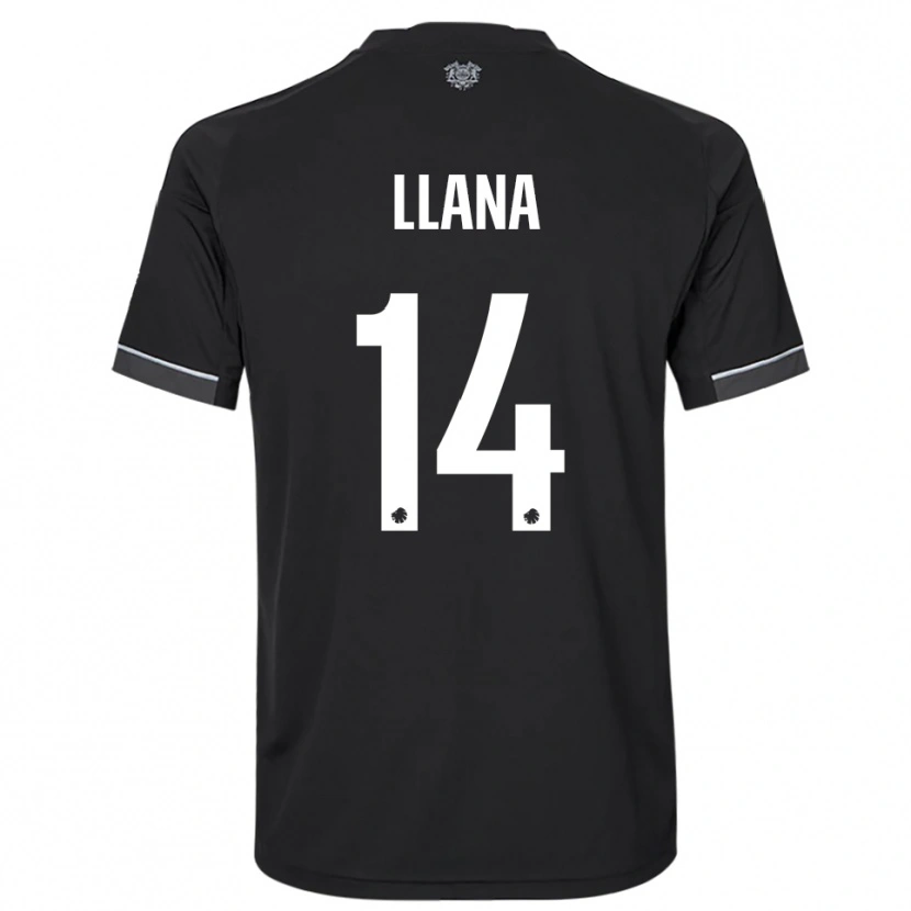 Danxen Men Brandon Llana #14 Black White Away Jersey 2025/26 T-Shirt