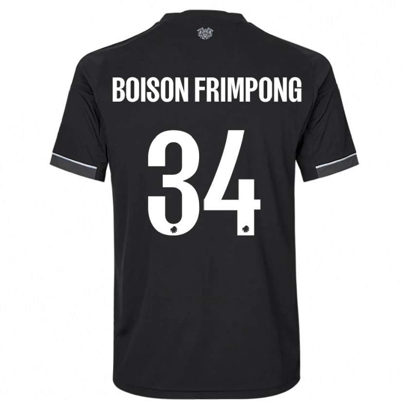 Danxen Men David Boison Frimpong #34 Black White Away Jersey 2025/26 T-Shirt