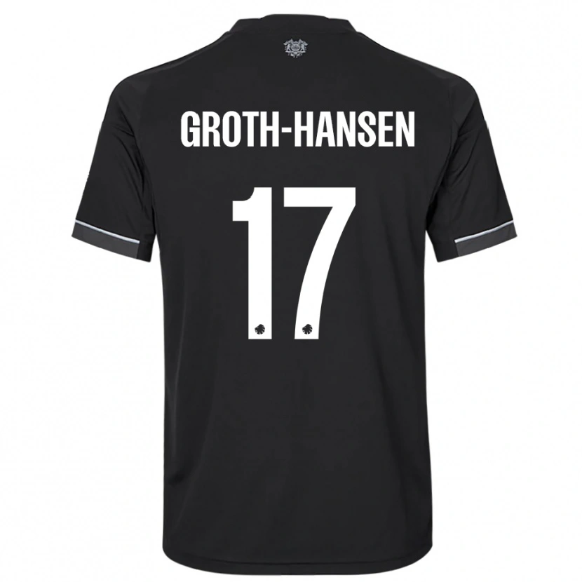 Danxen Men Paula Groth-Hansen #17 Black White Away Jersey 2025/26 T-Shirt