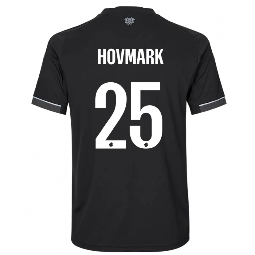 Danxen Men Maria Hovmark #25 Black White Away Jersey 2025/26 T-Shirt