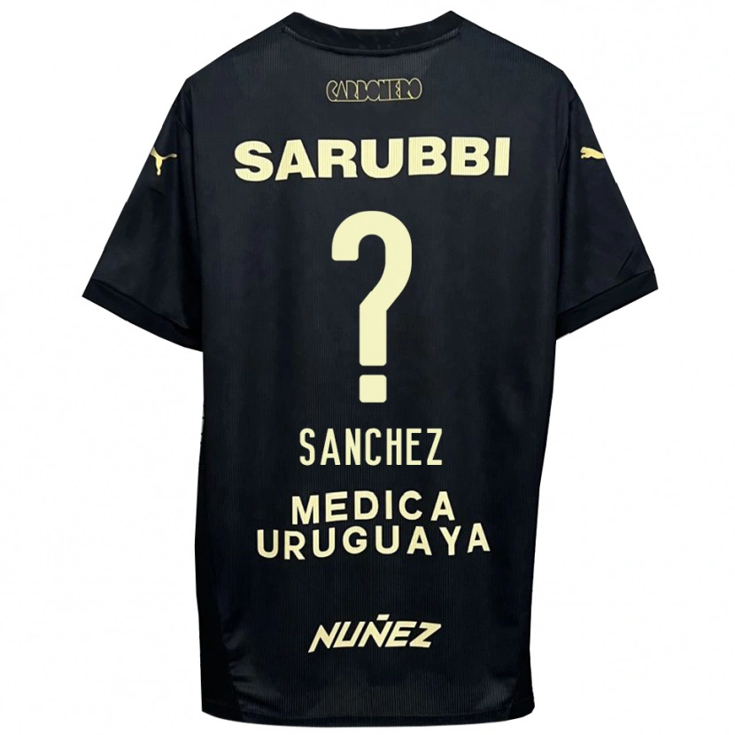 Danxen Men Juan Sanchez #0 Black Gold Away Jersey 2025/26 T-Shirt