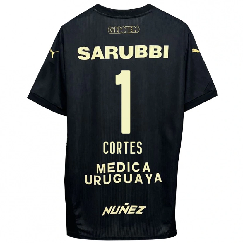 Danxen Men Brayan Cortés #1 Black Gold Away Jersey 2025/26 T-Shirt