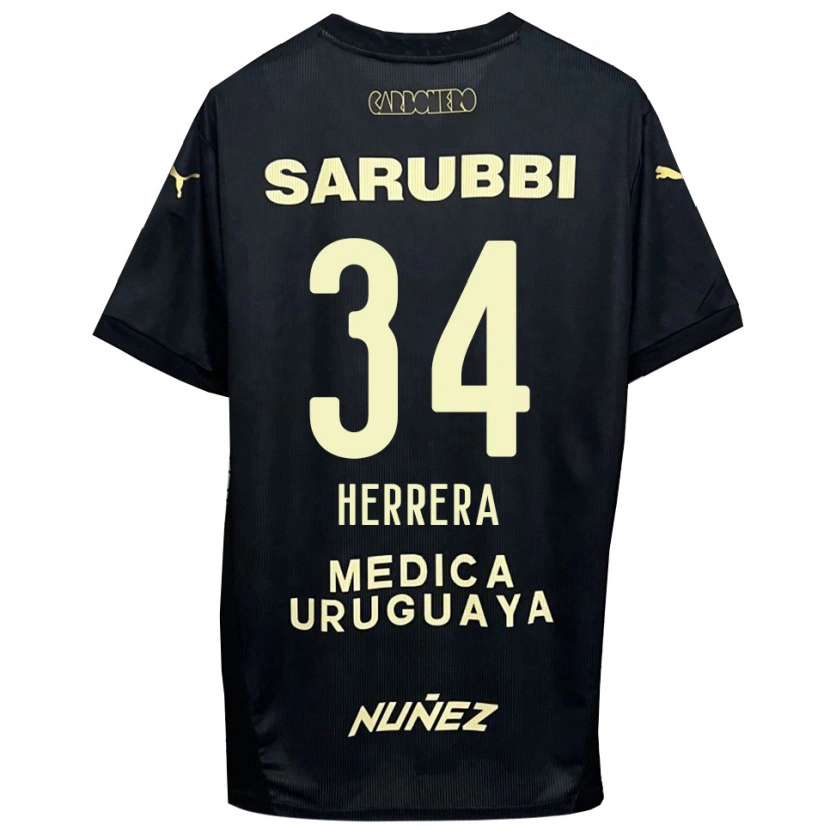 Danxen Men Nahuel Herrera #34 Black Gold Away Jersey 2025/26 T-Shirt