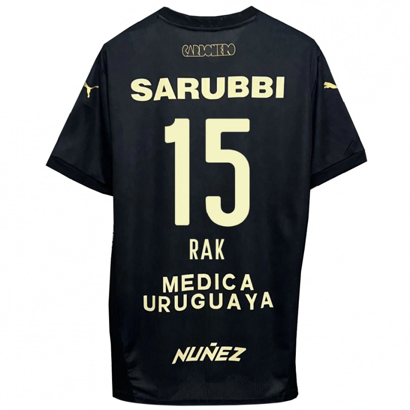 Danxen Men Yonatthan Rak #15 Black Gold Away Jersey 2025/26 T-Shirt