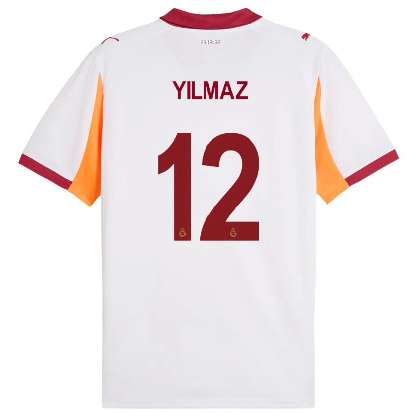 Danxen Men Arda Yılmaz #12 White Red Away Jersey 2025/26 T-Shirt