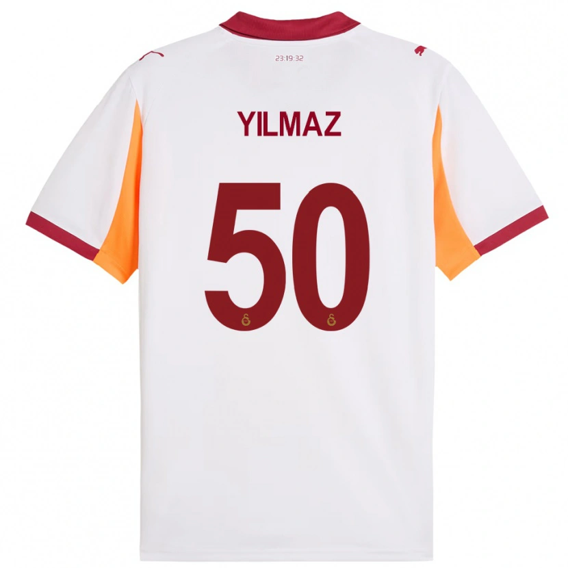 Danxen Men Jankat Yılmaz #50 White Red Away Jersey 2025/26 T-Shirt