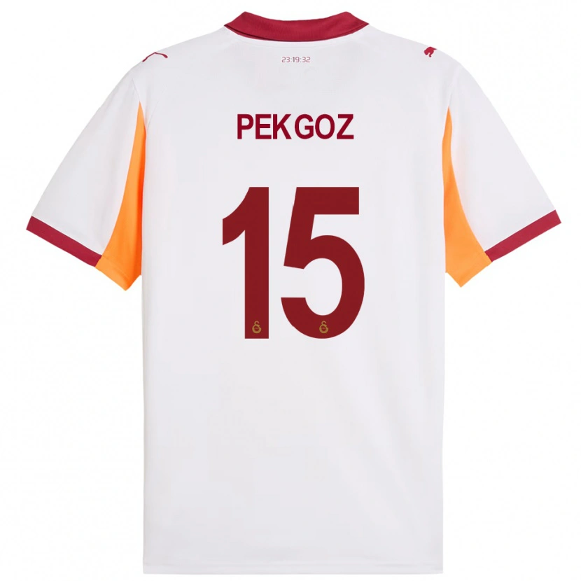 Danxen Men Berra Pekgöz #15 White Red Away Jersey 2025/26 T-Shirt