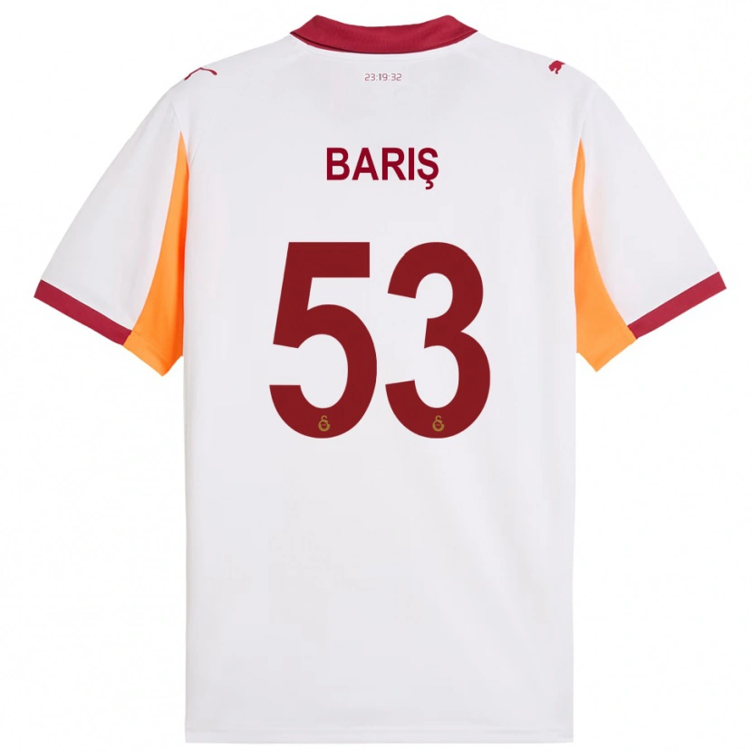 Danxen Men Barış Alper Yılmaz #53 White Red Away Jersey 2025/26 T-Shirt