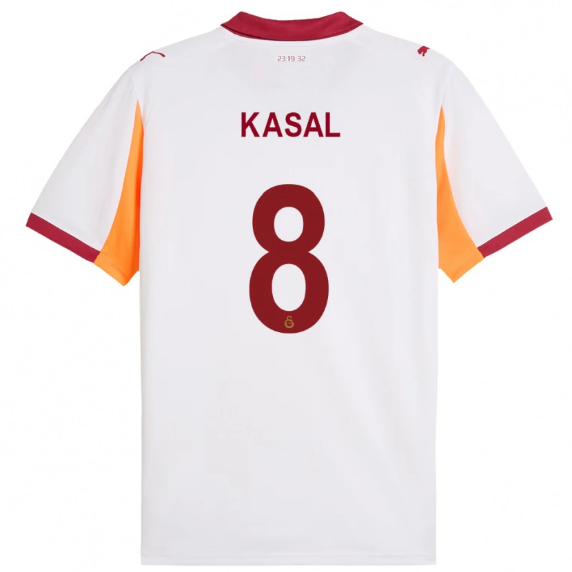Danxen Men Yasin Kasal #8 White Red Away Jersey 2025/26 T-Shirt