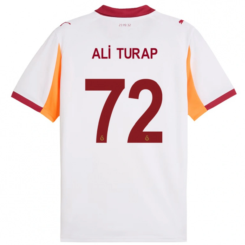 Danxen Men Ali Turap Bülbül #72 White Red Away Jersey 2025/26 T-Shirt