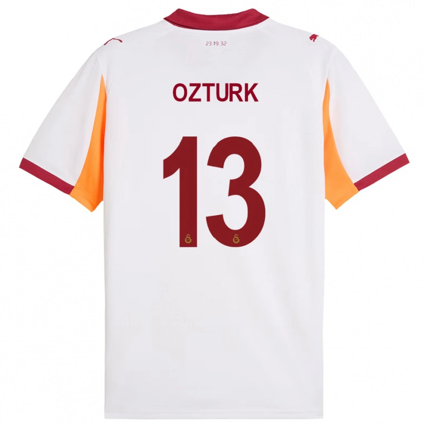 Danxen Men Fatma Sare Öztürk #13 White Red Away Jersey 2025/26 T-Shirt