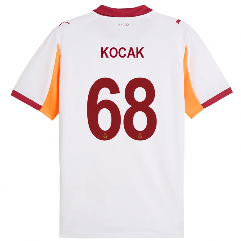 Danxen Men Furkan Koçak #68 White Red Away Jersey 2025/26 T-Shirt