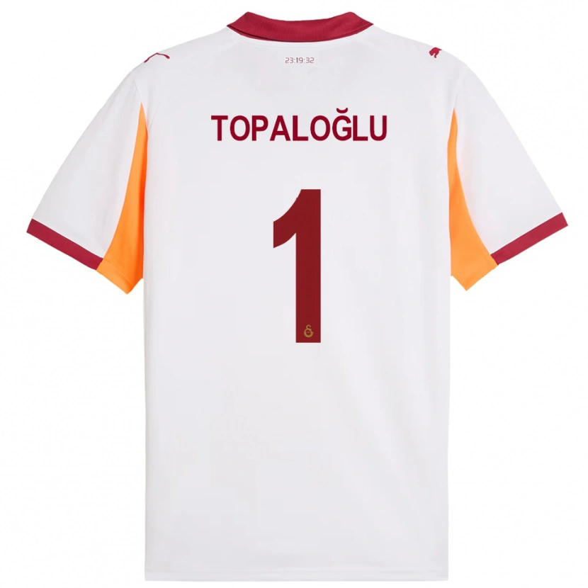 Danxen Men Eren Topaloğlu #1 White Red Away Jersey 2025/26 T-Shirt