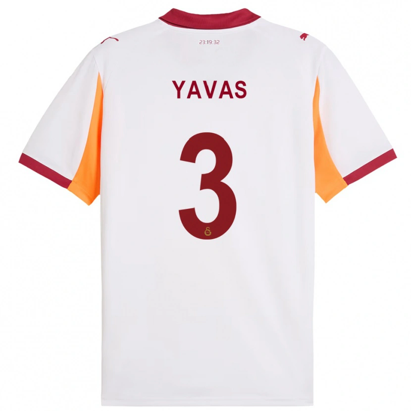Danxen Men Arda Yavas #3 White Red Away Jersey 2025/26 T-Shirt