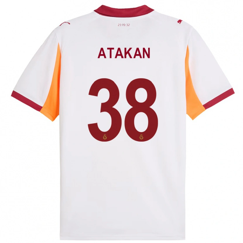 Danxen Men Atakan Ordu #38 White Red Away Jersey 2025/26 T-Shirt