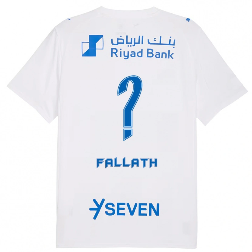 Danxen Men Fahad Fallath #0 White Blue Away Jersey 2025/26 T-Shirt